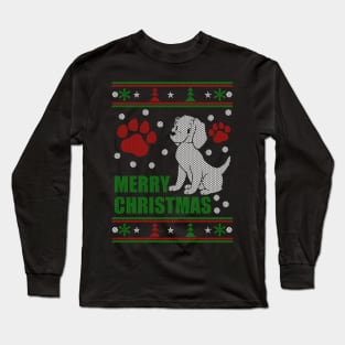 Merry Christmas dog ugly sweater Long Sleeve T-Shirt